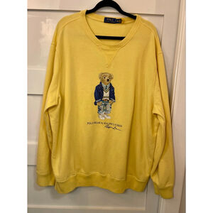 Polo Ralph Lauren Polo Bear Yellow Crewneck Sweatshirt Men’s XXL